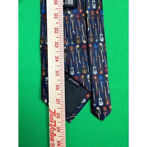 Addiction Guitars Men's Neck Tie Multicolor Acoustic Electric Music - Picture 7 of 8